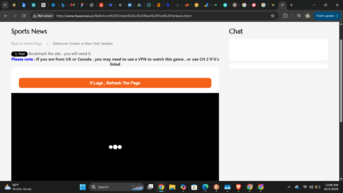 FawaNews stream page