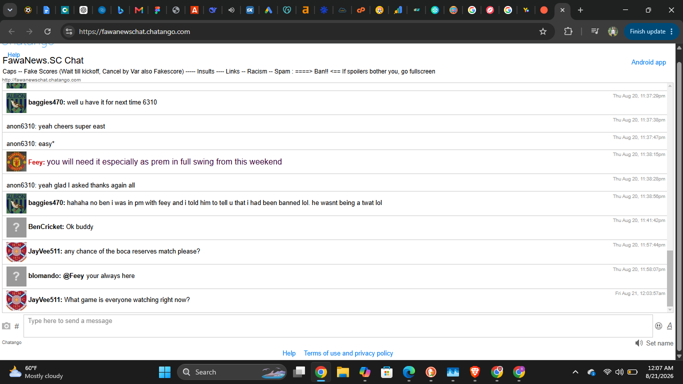 FawaNews chat page